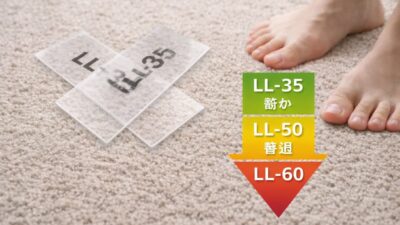 防音カーペットの遮音等級ってほんと？LL-35って効果あるの？