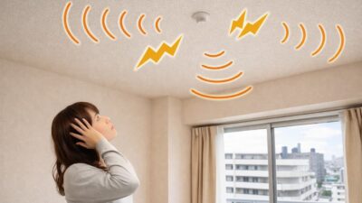 最上階に暮らしているのに天井から物音がするのはどうしてですか？