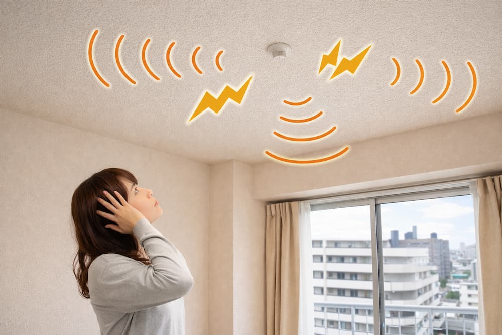 最上階に暮らしているのに天井から物音がするのはどうしてですか？
