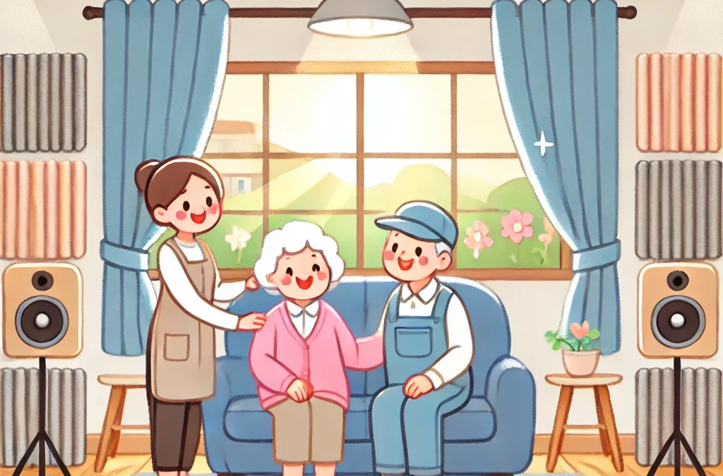 介護や介護施設での騒音問題や高齢者が聞こえにくい音、音対策のポイント【優しさと快適さを大切に】