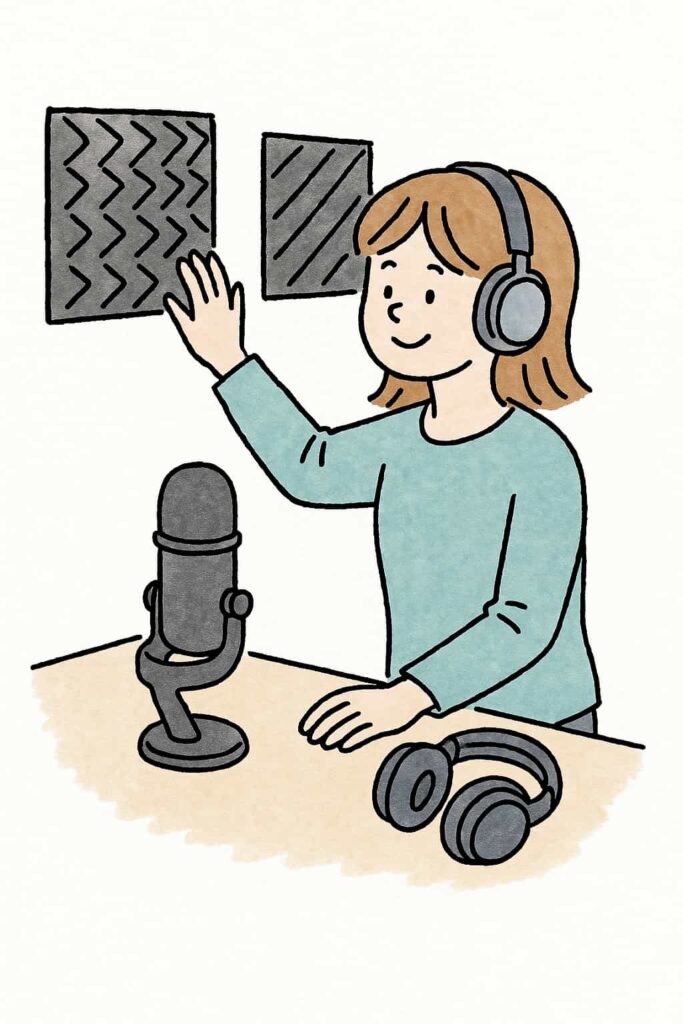 吸音材を用いた録音対策