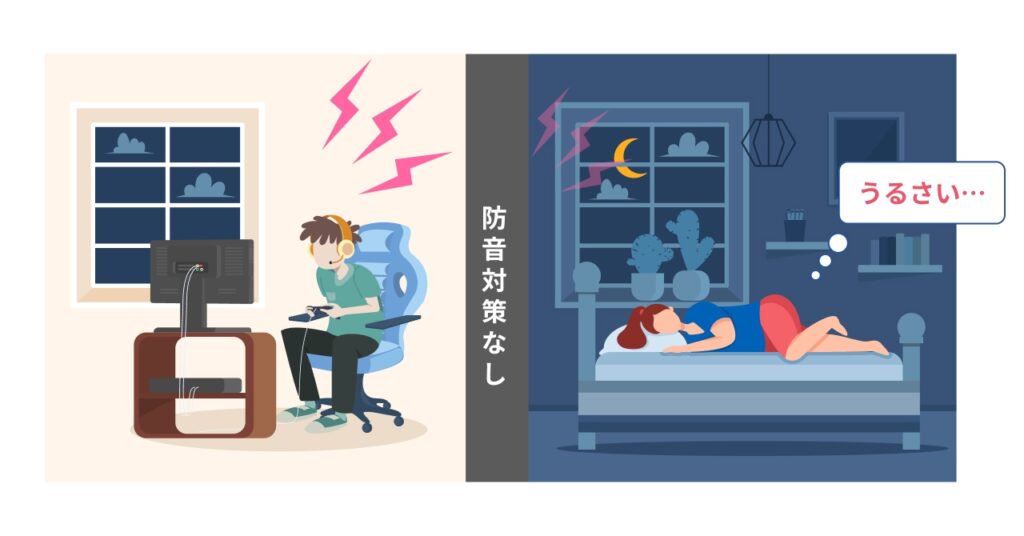 騒音に悩まされている