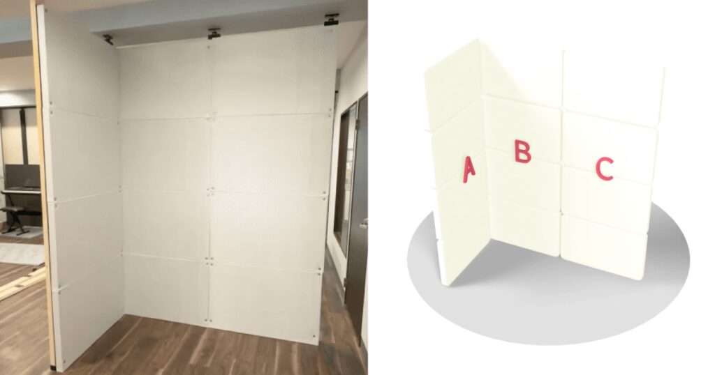 DIY防音間仕切りブースL字タイプ