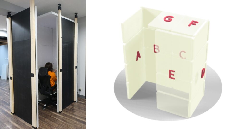 DIY防音間仕切りブース小部屋タイプ