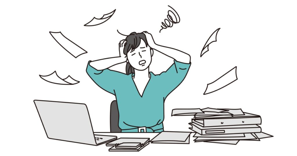 お部屋の中がパニック