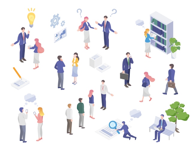 人や様々な媒体から情報収集している人